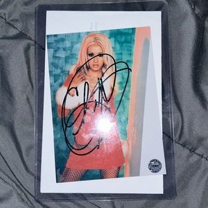 Authentic Christina Aguilara Signed 5x6 Photo